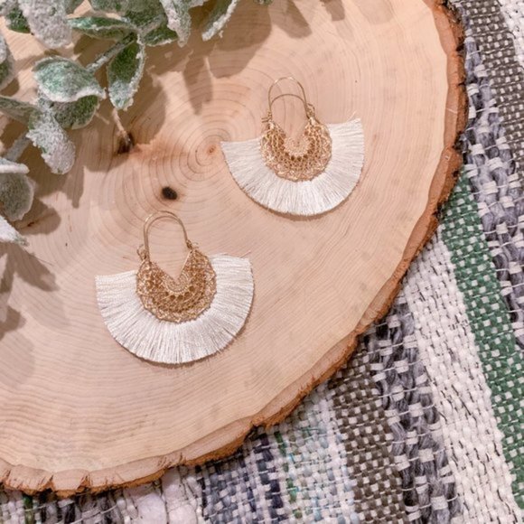 $5 BLOWOUT! Fan Bohemian Earrings - Picture 3 of 10